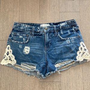 Free People Jean Shorts
